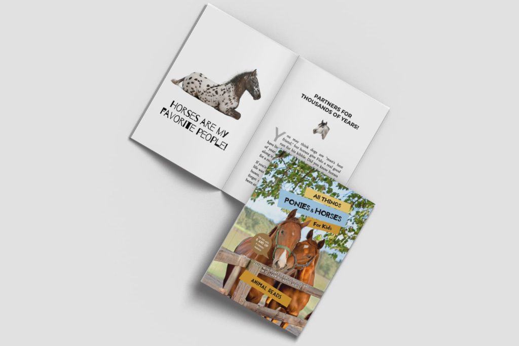 all things horses for kids book open and closed